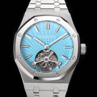 AAA Replica Audemars Piguet Royal Oak Tourbillon 26530PT.OO.1220PT.01 R8 Factory Blue Dial Mens Watch | aaareplicawatches.is