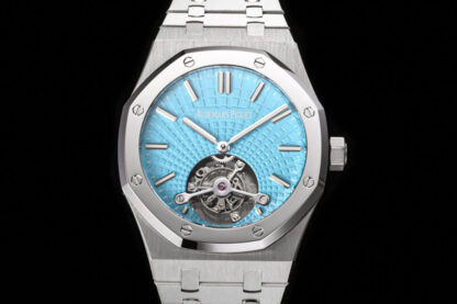 AAA Replica Audemars Piguet Royal Oak Tourbillon 26530PT.OO.1220PT.01 R8 Factory Blue Dial Mens Watch | aaareplicawatches.is