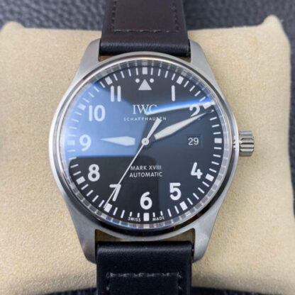 AAA Replica IWC Pilot IW327001 V7 Factory Black Strap Mens Watch | aaareplicawatches.is