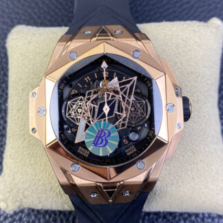 AAA Replica Hublot Big Bang Sang Bleu II 418.OX.1108.RX.MXM19 BB Factory Black Dial Mens Watch | aaareplicawatches.is