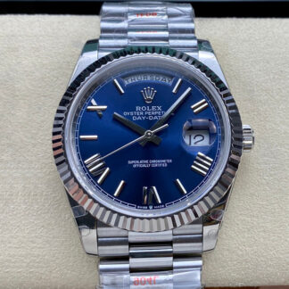 AAA Replica Rolex Day Date M228236-0007 GM Factory V2 Blue Dial Mens Watch | aaareplicawatches.is