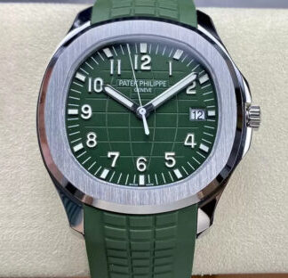 AAA Replica Patek Philippe Aquanaut 5168G-010 3K Factory V2 Green Dial Mens Watch | aaareplicawatches.is