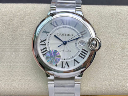 AAA Replica Ballon Bleu De Cartier W69012Z4 42MM AF Factory Silver White Dial Mens Watch | aaareplicawatches.is