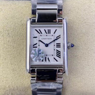 AAA Replica Cartier Tank WSTA0052 AF Factory Stainless Steel Women Watch | aaareplicawatches.is