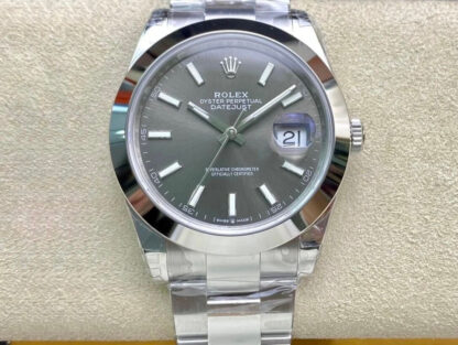 AAA Replica Rolex Datejust M126300-0007 41MM VS Factory Gray Dial Mens Watch | aaareplicawatches.is