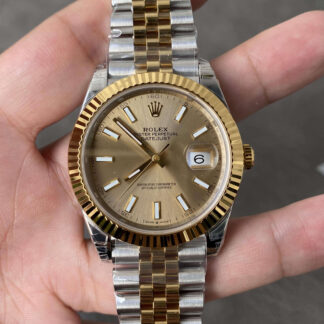 AAA Replica Rolex Datejust M126333-0010 41MM VS Factory Gold Bezel Mens Watch | aaareplicawatches.is