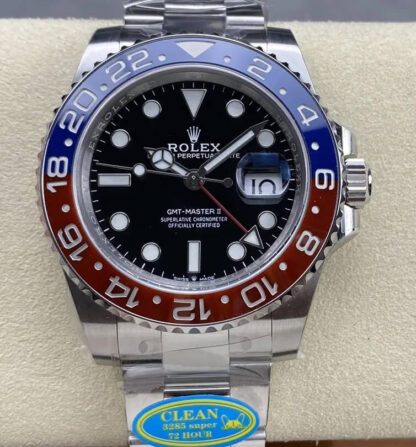 AAA Replica Rolex GMT Master II M126710BLRO-0002 Clean Factory V3 Black Dial Mens Watch | aaareplicawatches.is