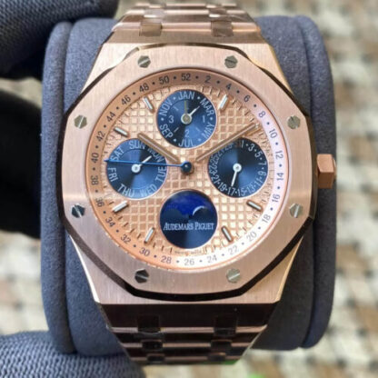 AAA Replica Audemars Piguet Royal Oak 26584OR.OO.1220OR.01 APS Factory Gold Dial Mens Watch | aaareplicawatches.is