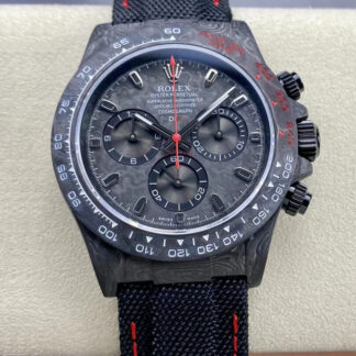 AAA Replica Rolex Daytona Cosmograph Noob Factory Diw Custom Version Black Strap Mens Watch | aaareplicawatches.is