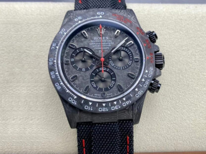 AAA Replica Rolex Daytona Cosmograph Noob Factory Diw Custom Version Black Strap Mens Watch | aaareplicawatches.is