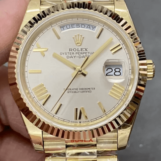 AAA Replica Rolex Day Date M228238-0002 GM Factory Gold Bezel Mens Watch | aaareplicawatches.is