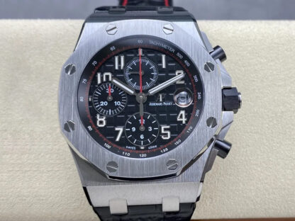 AAA Replica Audemars Piguet Royal Oak Offshore 26470ST.OO.A101CR.01 APF Factory Black Strap Mens Watch | aaareplicawatches.is