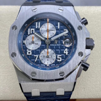 AAA Replica Audemars Piguet Royal Oak Offshore APF Factory Blue Strap Mens Watch | aaareplicawatches.is