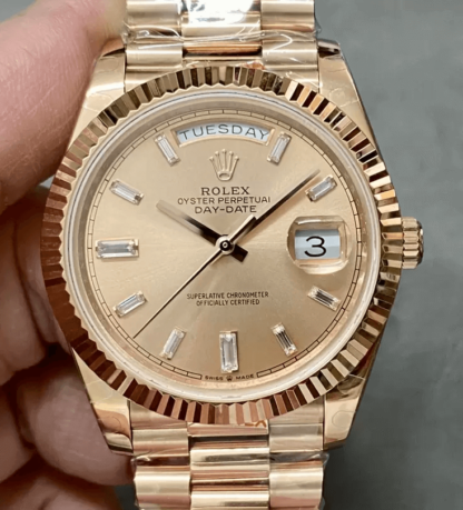 AAA Replica Rolex Day Date M228235-0004 GM Factory Gold Case Mens Watch | aaareplicawatches.is