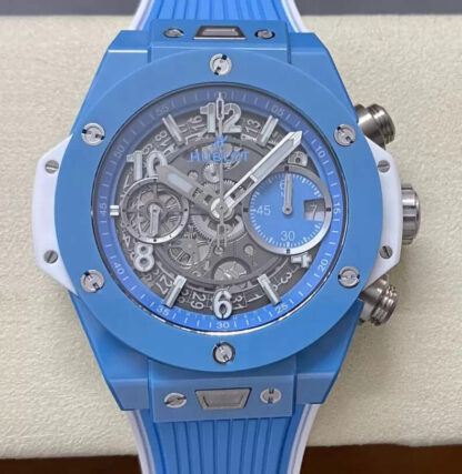 AAA Replica Hublot BIG BANG Unico 441.EX.5120.RX BB Factory Blue Strap Mens Watch | aaareplicawatches.is