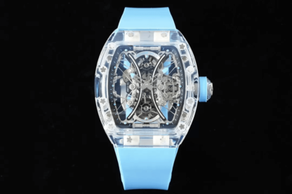 AAA Replica Richard Mille RM053-02 Tourbillon RM Factory Transparent Skeleton Dial Mens Watch | aaareplicawatches.is