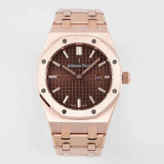 AAA Replica Audemars Piguet Royal Oak Quartz 33MM 67650OR.OO.1261OR.01 ZF Factory Rose Gold Case Woman Watch | aaareplicawatches.is