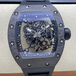 AAA Replica Richard Mille RM-055 BBR Factory Skeleton Dial Mens Watch | aaareplicawatches.is