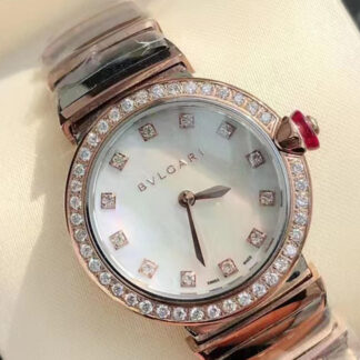 AAA Replica Bvlgari LVCEA 102475 WSPGDSPG/12 White Dial Woman Watch | aaareplicawatches.is