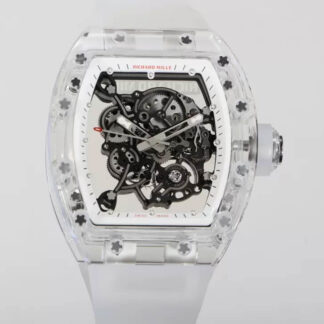 AAA Replica Richard Mille RM055 RM Factory White Strap Mens Watch | aaareplicawatches.is