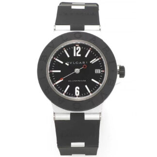 AAA Replica Bvlgari Aluminium 103445 BV Factory Gray Bezel Mens Watch | aaareplicawatches.is