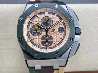 AAA Replica Audemars Piguet Royal Oak Offshore 26400SO.OO.A054CA.01 APF Factory Green Bezel Mens Watch | aaareplicawatches.is