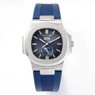 AAA Replica Patek Philippe Nautilus 5726/1A-014 PPF Factory Blue Rubber Strap Mens Watch | aaareplicawatches.is