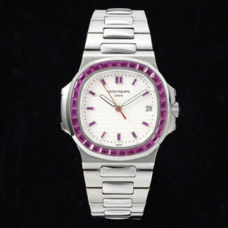 AAA Replica Patek Philippe Nautilus 5711 GR Factory White Dial Mens Watch | aaareplicawatches.is