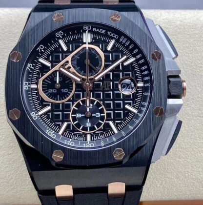 AAA Replica Audemars Piguet Royal Oak Offshore 26405CE.OO.A002CA.99.99 APF Factory Black Strap Mens Watch | aaareplicawatches.is