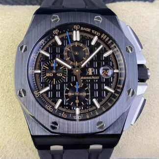 AAA Replica Audemars Piguet Royal Oak Offshore 26405CE.OO.A002CA.02 APF Factory Black Strap Mens Watch | aaareplicawatches.is