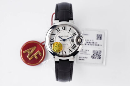 AAA Replica Ballon Bleu De Cartier W6920085 33MM AF Factory Black Strap Woman Watch | aaareplicawatches.is