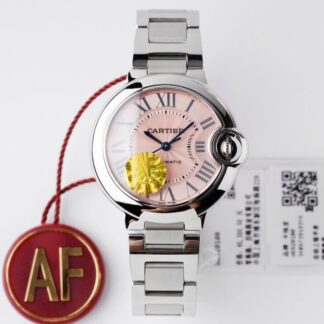 AAA Replica Ballon Bleu De Cartier W6920100 33MM AF Factory Stainless Steel Strap Woman Watch | aaareplicawatches.is