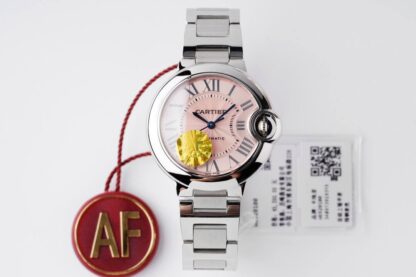 AAA Replica Ballon Bleu De Cartier W6920100 33MM AF Factory Stainless Steel Strap Woman Watch | aaareplicawatches.is