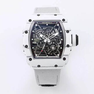 AAA Replica Richard Mille RM35-01 BBR Factory White Strap Mens Watch | aaareplicawatches.is