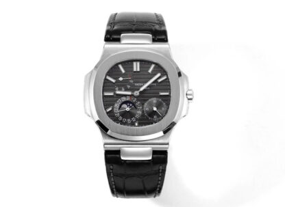 AAA Replica Patek Philippe Nautilus 5712G-001 GR Factory Black Strap Mens Watch | aaareplicawatches.is