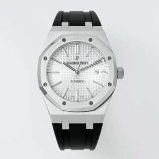 AAA Replica Audemars Piguet Royal Oak 15400 APS Factory Black Rubber Strap Mens Watch | aaareplicawatches.is