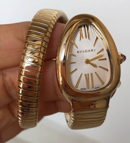 AAA Replica Bvlgari Serpenti BV Factory Gold Bezel Woman Watch | aaareplicawatches.is