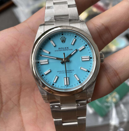 AAA Replica Rolex Oyster Perpetual 41MM M124300-0006 VS Factory Blue Dial Mens Watch | aaareplicawatches.is