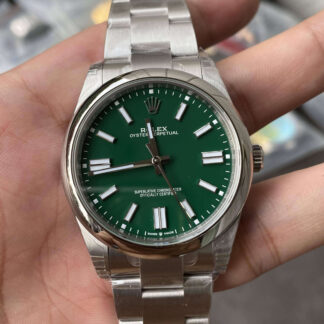 AAA Replica Rolex Oyster Perpetual 41MM M124300-0005 VS Factory Green Dial Mens Watch | aaareplicawatches.is