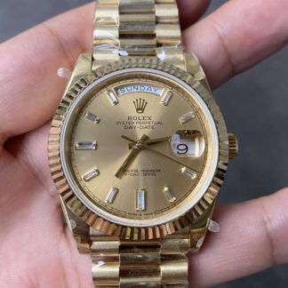 AAA Replica Rolex Day Date M228238-0005 GM Factory V2 Gold Case Mens Watch | aaareplicawatches.is