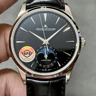 AAA Replica Jaeger-LeCoultre Master 1368470 APS Factory Black Strap Mens Watch | aaareplicawatches.is