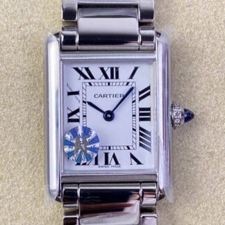 AAA Replica Cartier Tank WSTA0051 AF Factory Stainless Steel Strap Woman Watch | aaafactory.io