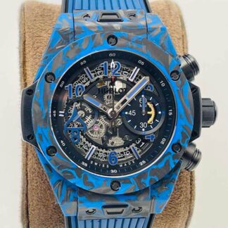 AAA Replica Hublot BIG BANG HB Factory Carbon Fiber Blue Case Mens Watch | aaafactory.io