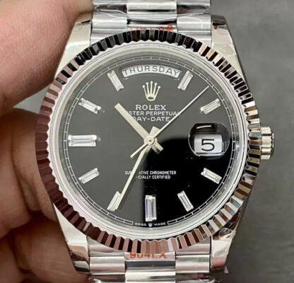 AAA Replica Rolex Day Date M228236-0004 GM Factory V2 Counterweight Version Black Dial Mens Watch | aaafactory.io