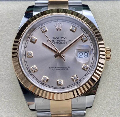 AAA Replica Rolex Datejust 41MM M126331-0007 Clean Factory Diamond Dial Mens Watch | aaafactory.io