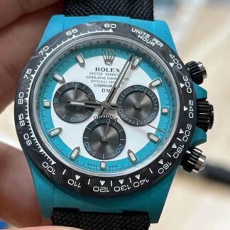 AAA Replica Rolex Daytona Diw Factory NTPT Carbon Fiber Blue Case Mens Watch | aaafactory.io