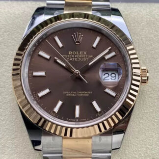 AAA Replica Rolex Datejust 41MM M126331-0001 Clean Factory Chocolate Dial Mens Watch | aaafactory.io