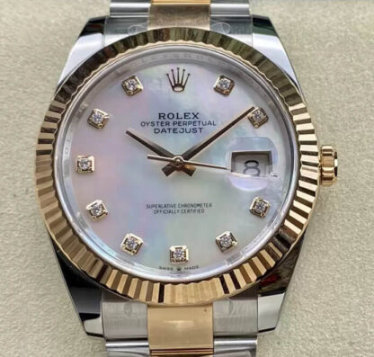 AAA Replica Rolex Datejust 41MM M126331-0013 Clean Factory Diamond Dial Mens Watch | aaafactory.io