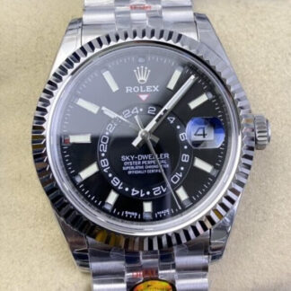 AAA Replica Rolex Sky Dweller M326934-0006 Noob Factory V2 Black Dial Mens Watch | aaafactory.io