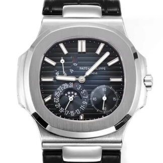 AAA Replica Patek Philippe Nautilus 5712 PPF Factory V2 Black Leather Strap Mens Watch | aaafactory.io